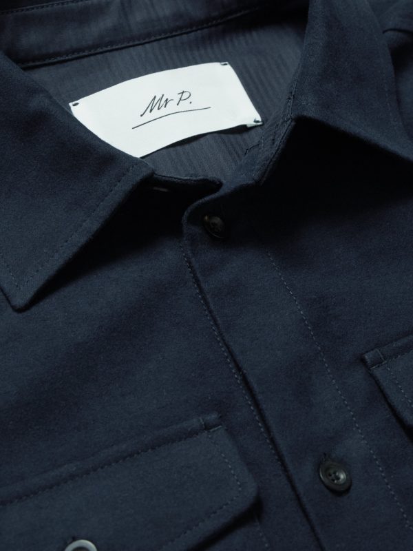 Organic Cotton-Blend Moleskin Overshirt - CU