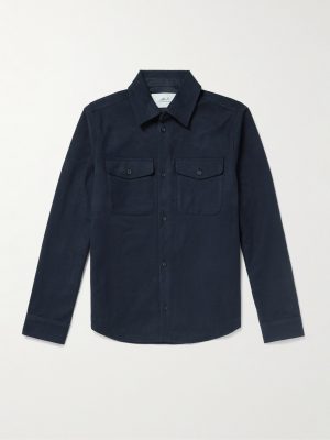 Organic Cotton-Blend Moleskin Overshirt