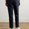 Daniel Tapered Pleated Organic Cotton-Blend Moleskin Trousers - BK