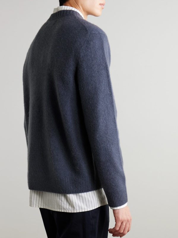Brushed-Cashmere Sweater - BK