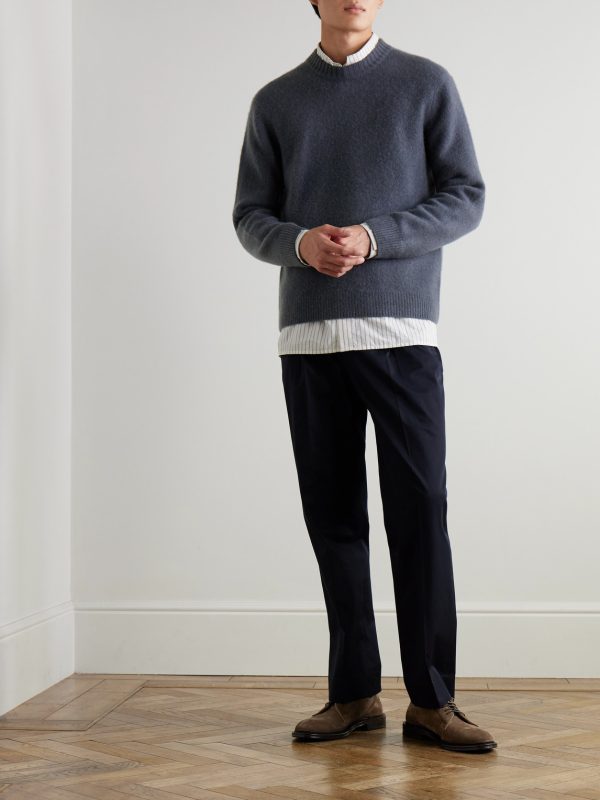 Brushed-Cashmere Sweater - OU
