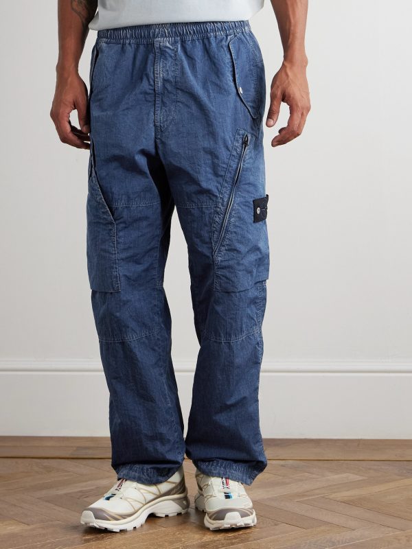 Denim Research Tapered Garment-Dyed Hollow Fiber Nylon-TC Cargo Trousers - FR Denim Research Tapered Garment-Dyed Hollow Fiber Nylon-TC Cargo Trousers - FR