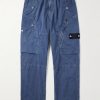 Denim Research Tapered Garment-Dyed Hollow Fiber Nylon-TC Cargo Trousers Denim Research Tapered Garment-Dyed Hollow Fiber Nylon-TC Cargo Trousers