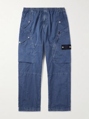 Denim Research Tapered Garment-Dyed Hollow Fiber Nylon-TC Cargo Trousers Denim Research Tapered Garment-Dyed Hollow Fiber Nylon-TC Cargo Trousers