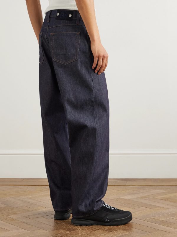 Denim Research Straight-Leg Logo-Appliquéd Organic Jeans - BK