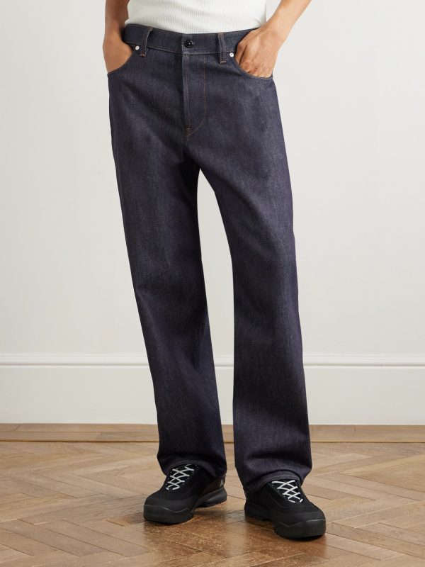 Denim Research Straight-Leg Logo-Appliquéd Organic Jeans - FR