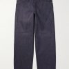Denim Research Straight-Leg Logo-Appliquéd Organic Jeans