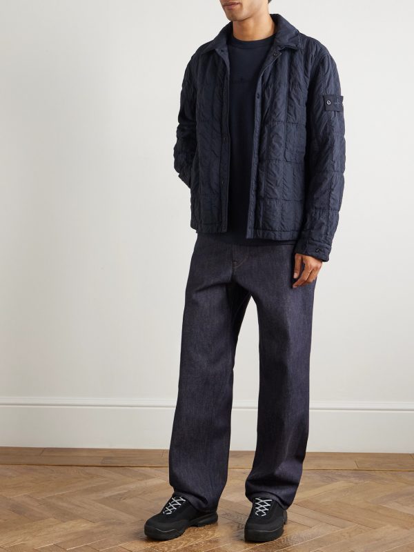 Denim Research Straight-Leg Logo-Appliquéd Organic Jeans - OU