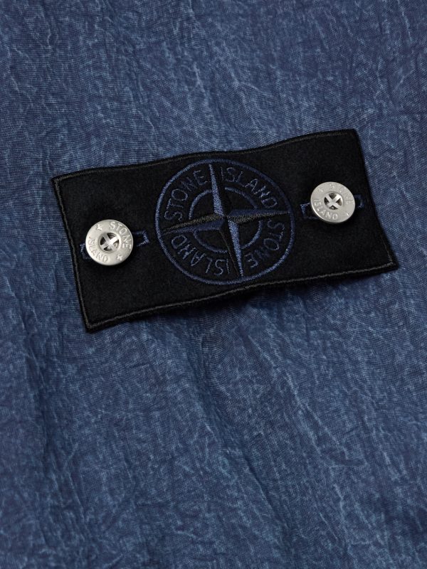 Hollow Denim Research Logo-Appliquéd Shell Overshirt - E1
