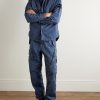 Hollow Denim Research Logo-Appliquéd Shell Overshirt - OU