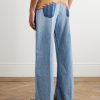 + Slawn and Soldier Straight-Leg Appliquéd Cotton Velvet-Trimmed Jeans - BK + Slawn and Soldier Straight-Leg Appliquéd Cotton Velvet-Trimmed Jeans - BK