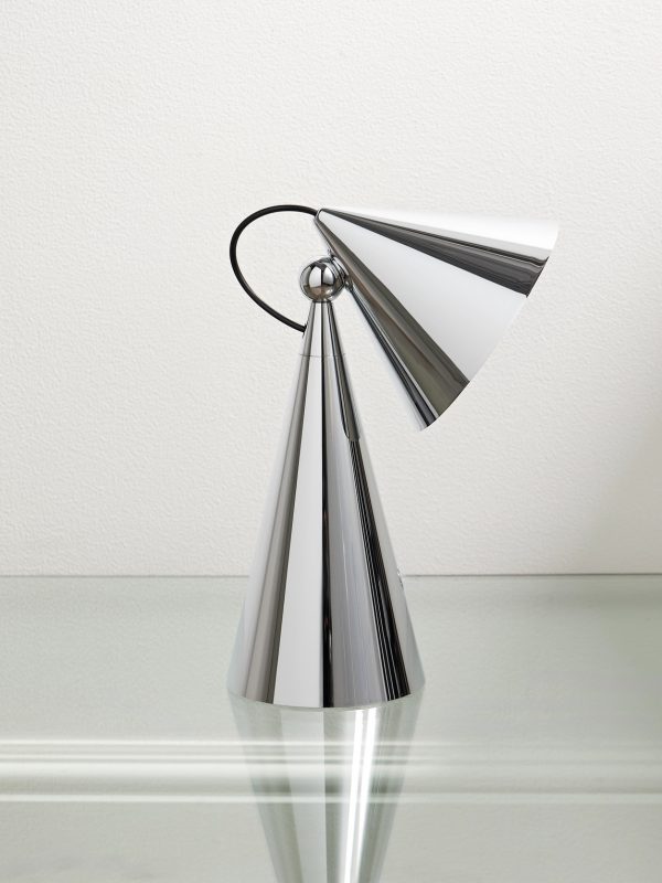Pose Portable Silver-Tone LED Lamp