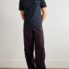 Logo-Appliquéd Garment-Dyed Cotton-Jersey T-Shirt - OU Logo-Appliquéd Garment-Dyed Cotton-Jersey T-Shirt - OU