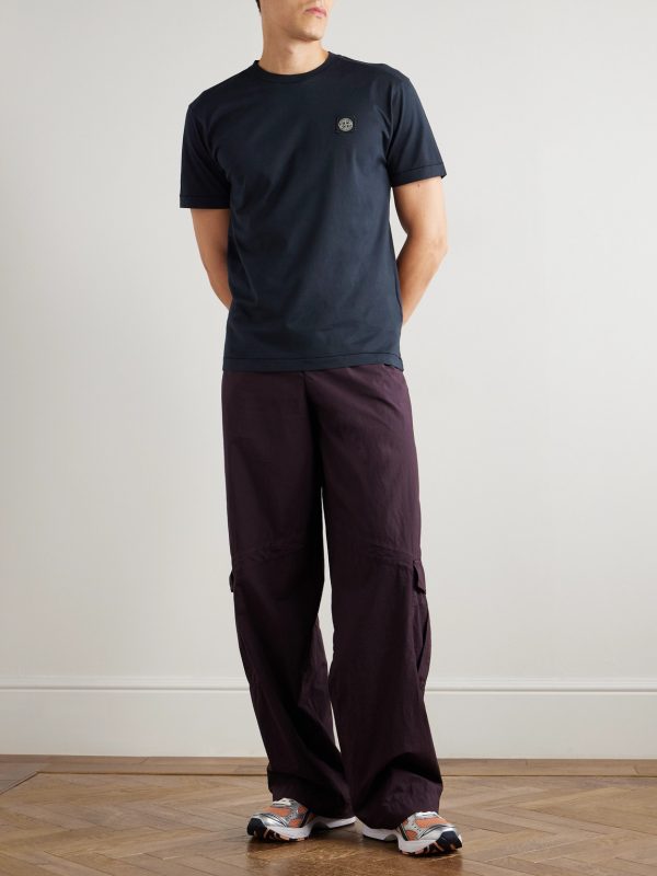 Logo-Appliquéd Garment-Dyed Cotton-Jersey T-Shirt - OU Logo-Appliquéd Garment-Dyed Cotton-Jersey T-Shirt - OU