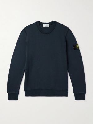 Logo-Appliquèd Garment-Dyed Organic Cotton-Jersey Sweatshirt Logo-Appliquèd Garment-Dyed Organic Cotton-Jersey Sweatshirt
