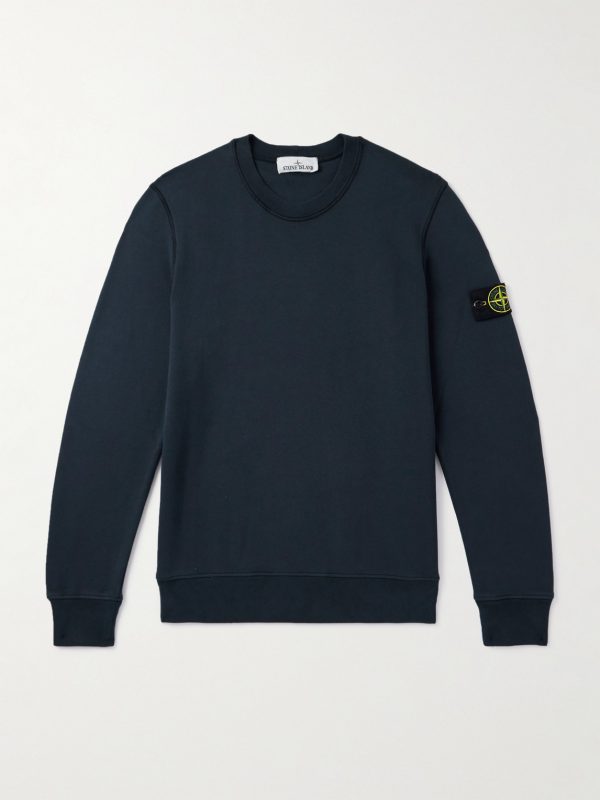Logo-Appliquèd Garment-Dyed Organic Cotton-Jersey Sweatshirt Logo-Appliquèd Garment-Dyed Organic Cotton-Jersey Sweatshirt