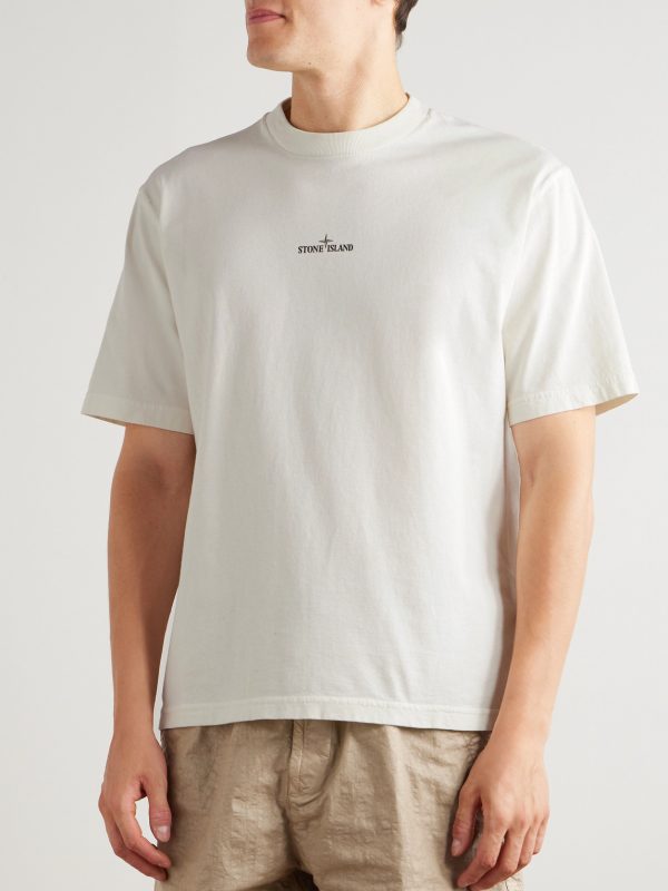 Logo-Print Cotton-Jersey T-Shirt - FR Logo-Print Cotton-Jersey T-Shirt - FR