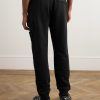 Tapered Logo-Appliquéd Organic Cotton-Jersey Sweatpants - BK