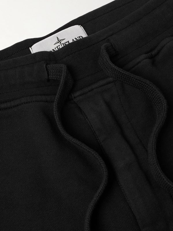 Tapered Logo-Appliquéd Organic Cotton-Jersey Sweatpants - CU