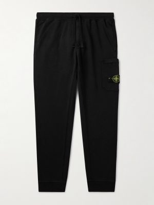 Tapered Logo-Appliquéd Organic Cotton-Jersey Sweatpants
