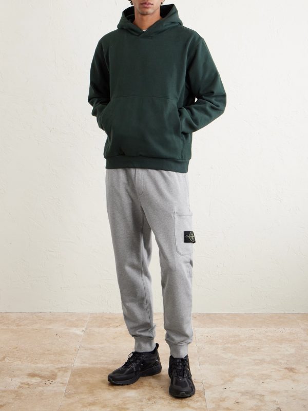 Logo-Appliquéd Organic Cotton-Jersey Sweatpants - OU Logo-Appliquéd Organic Cotton-Jersey Sweatpants - OU
