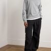 Logo-Appliquéd Garment-Dyed Organic Cotton-Jersey Sweatshirt - OU Logo-Appliquéd Garment-Dyed Organic Cotton-Jersey Sweatshirt - OU