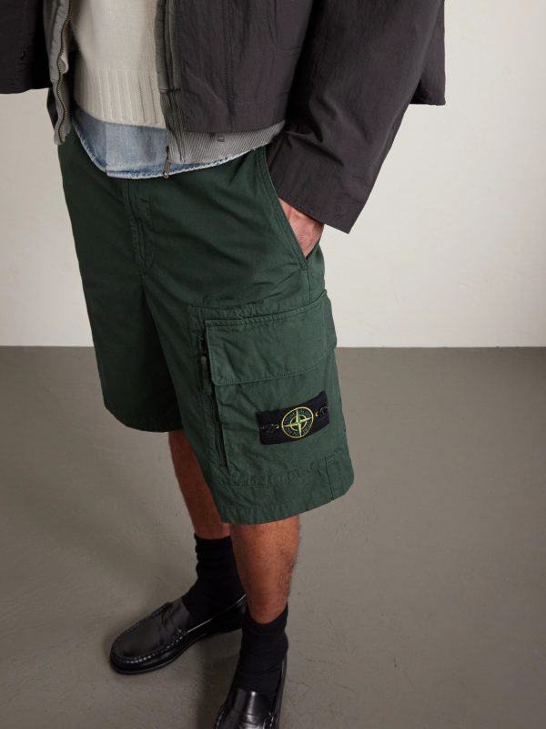 Straight-Leg Organic Cotton-Canvas Cargo Shorts - E1 Straight-Leg Organic Cotton-Canvas Cargo Shorts - E1