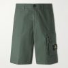 Straight-Leg Organic Cotton-Canvas Cargo Shorts Straight-Leg Organic Cotton-Canvas Cargo Shorts