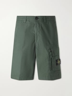 Straight-Leg Organic Cotton-Canvas Cargo Shorts