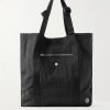 Webbing-Trimmed Recycled-Shell Tote Bag