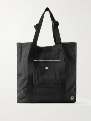 Webbing-Trimmed Recycled-Shell Tote Bag Webbing-Trimmed Recycled-Shell Tote Bag