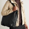 Webbing-Trimmed Recycled-Shell Tote Bag - OU
