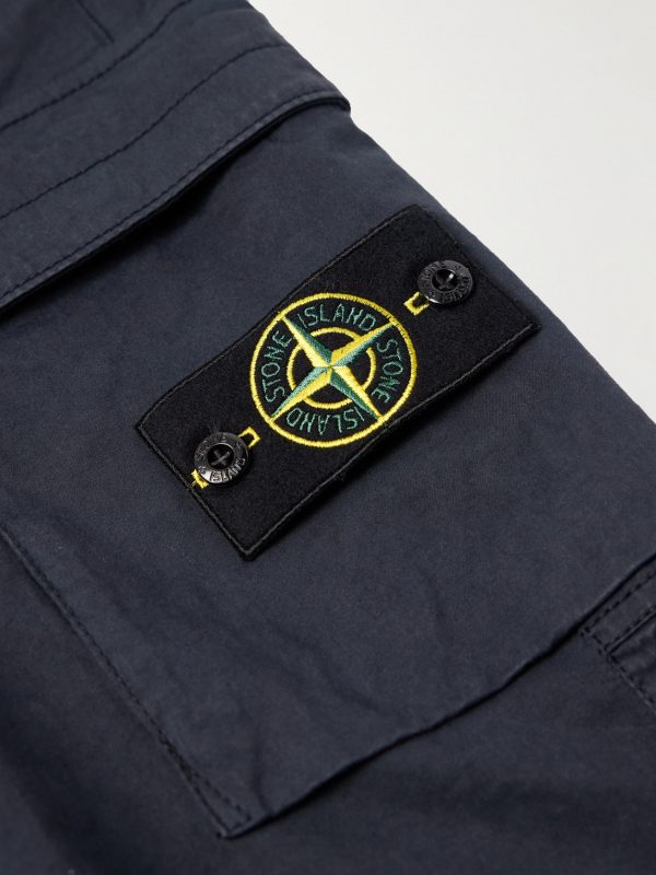 Tapered Organic Cotton-Blend Trousers - CU Tapered Organic Cotton-Blend Trousers - CU