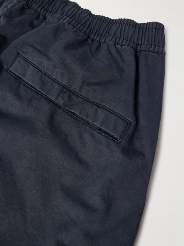 Tapered Organic Cotton-Blend Trousers - E1 Tapered Organic Cotton-Blend Trousers - E1