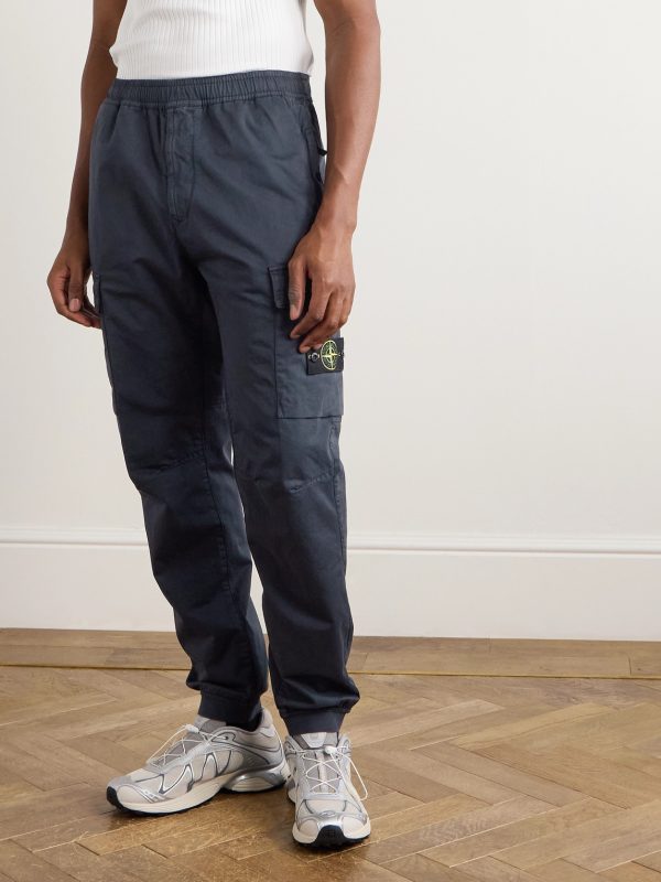 Tapered Organic Cotton-Blend Trousers - FR Tapered Organic Cotton-Blend Trousers - FR