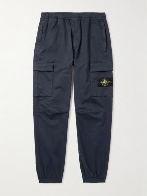 Tapered Organic Cotton-Blend Trousers
