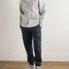 Tapered Organic Cotton-Blend Trousers - OU Tapered Organic Cotton-Blend Trousers - OU