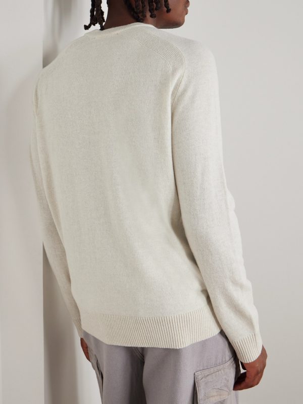 Logo-Appliquéd Virgin Wool Sweater - BK Logo-Appliquéd Virgin Wool Sweater - BK