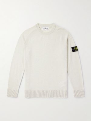 Logo-Appliquéd Virgin Wool Sweater