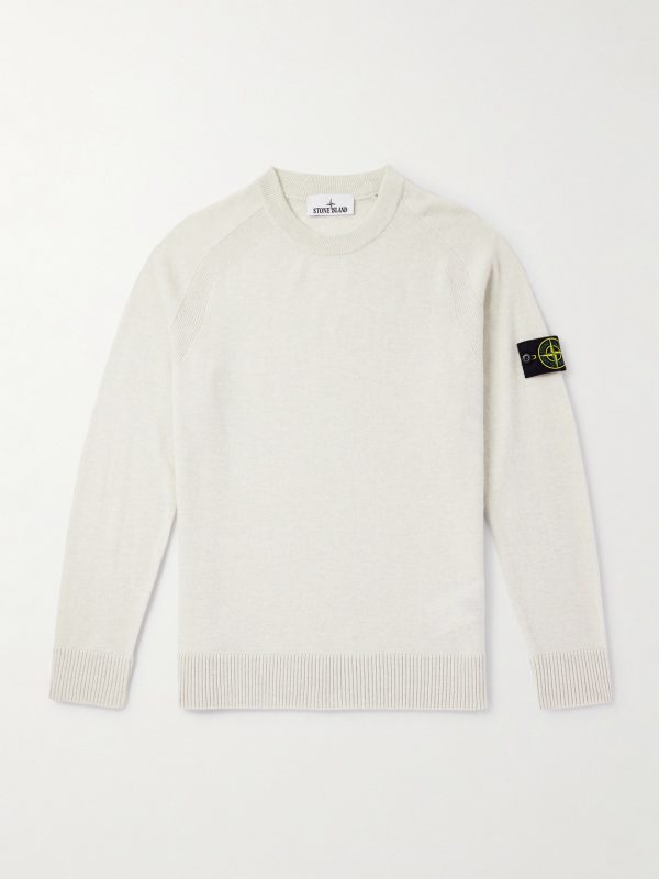 Logo-Appliquéd Virgin Wool Sweater Logo-Appliquéd Virgin Wool Sweater