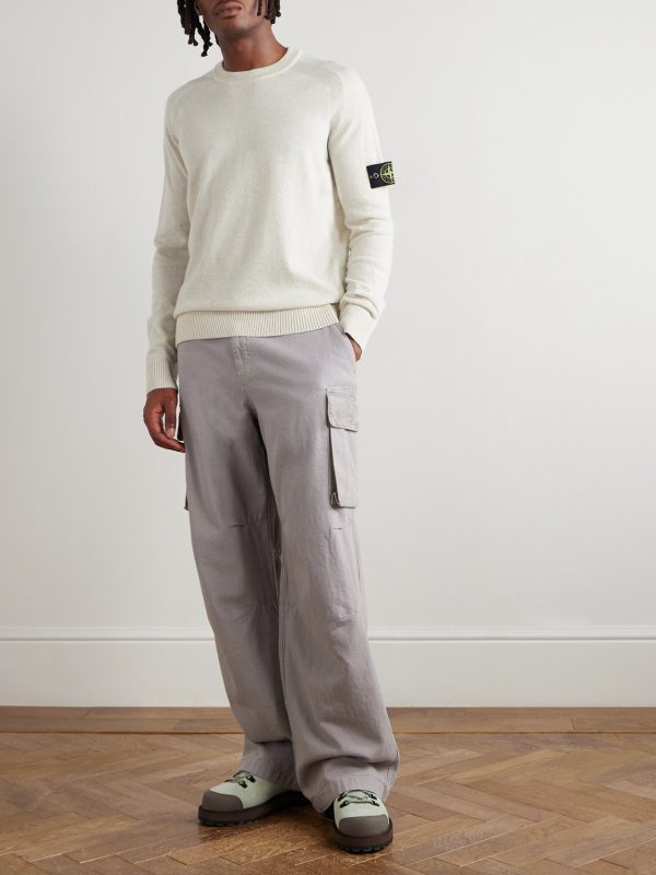 Logo-Appliquéd Virgin Wool Sweater - OU Logo-Appliquéd Virgin Wool Sweater - OU