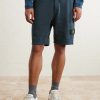 Straight-Leg Garment-Dyed Organic Cotton-Fleece Drawstring Shorts - FR Straight-Leg Garment-Dyed Organic Cotton-Fleece Drawstring Shorts - FR