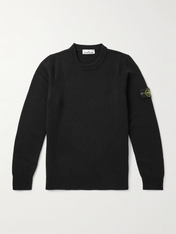 Crewneck Wool-Blend Sweater