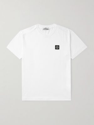 Logo-Appliquéd Garment-Dyed Cotton-Jersey T-Shirt Logo-Appliquéd Garment-Dyed Cotton-Jersey T-Shirt