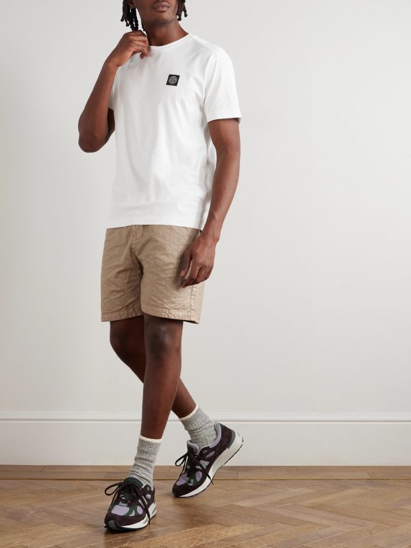 Logo-Appliquéd Garment-Dyed Cotton-Jersey T-Shirt - OU Logo-Appliquéd Garment-Dyed Cotton-Jersey T-Shirt - OU
