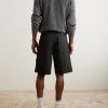 Straight-Leg Organic Cotton-Canvas Cargo Shorts - BK Straight-Leg Organic Cotton-Canvas Cargo Shorts - BK