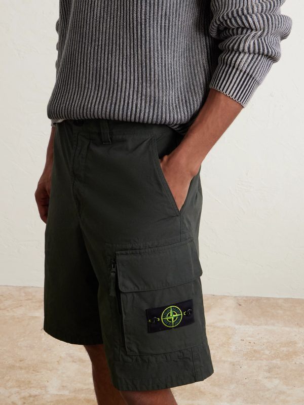 Straight-Leg Organic Cotton-Canvas Cargo Shorts - CU Straight-Leg Organic Cotton-Canvas Cargo Shorts - CU