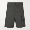 Straight-Leg Organic Cotton-Canvas Cargo Shorts Straight-Leg Organic Cotton-Canvas Cargo Shorts