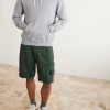 Straight-Leg Garment-Dyed Organic Cotton-Fleece Drawstring Shorts - OU