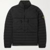 Logo-Appliquéd Quilted Shell Half-Zip Down Jacket Logo-Appliquéd Quilted Shell Half-Zip Down Jacket